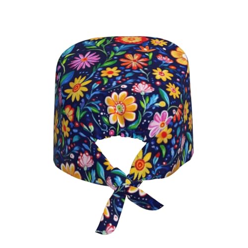 Image of Adjustable Scrub Cap with Sweatband, Breathable Working Hat for Men /Women