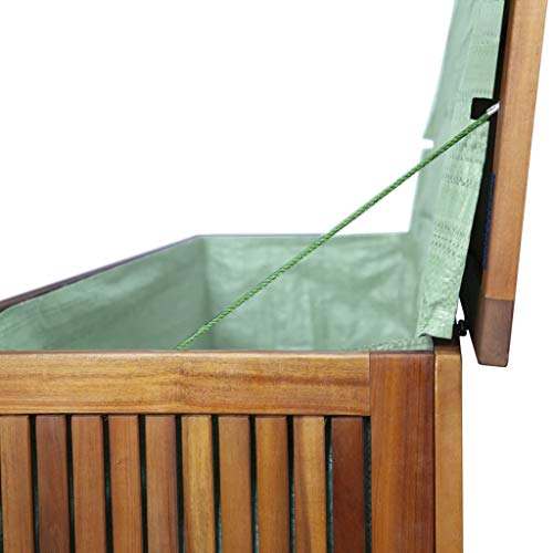 vidaXL Akazienholz Massiv Auflagenbox XL Kissenbox Gartenbox Gartentruhe Truhe – Bild 6