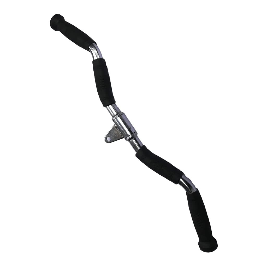 MCSG Fitness Goods Solid EZ Triceps Zig-Zag Handle | Solid Curl Handle LAT Bar | Solid Gym Equipment | Spare Parts for Gym Machine | Attachment Accessories.