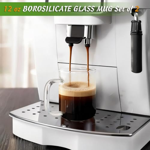 Set 2 Tazas de Vidrio para Café 12 oz con Tapa Madera miniatura 5