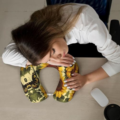 Almohada de viaje con espuma viscoelástica negro miniatura 7