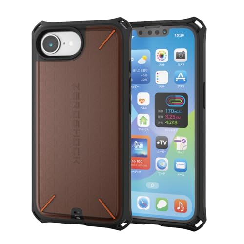 GR iPhone 16e P[X ϏՌ Ռz D3Of ZEROSHOCK MILX^_[h gvXgN`[݌v ՌztBt Xgbvz[t ubN PM-A25SZEROD3BK
