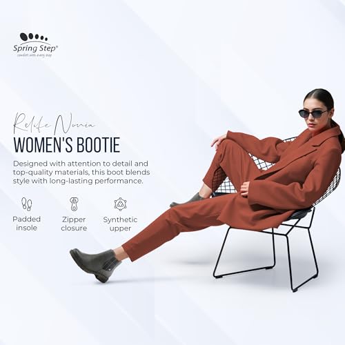 Spring Step Women's Nonia Sneaker for Women | Chelsea Inspired Ankle Boots with Plaid Elastic Stretch for Women | Chelsea Inspired Ankle Boots with Plaid Elastic Stretch4