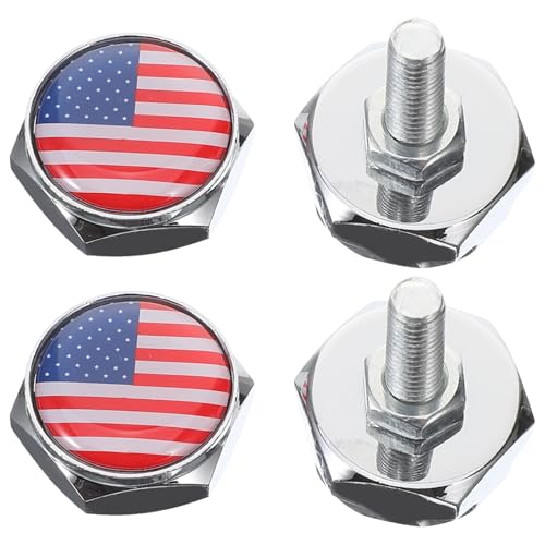 VALICLUD 4 Ensembles de Vis de Fixation en Métal, Installation Simple et Robuste, Vis de Cadre pour Voiture, pour Montage Sécurisé