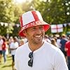 HENBRANDT Single Pack - England St George's Cross Bucket Hat Adult Size - Football Rugby Cricket Sporting Events Pub & Party Fan Accessory #1