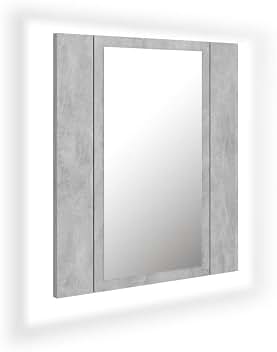 VidaXL Spiegel LED Bad Spiegelschrank 89x14x62 Cm Glänzendes Weiß