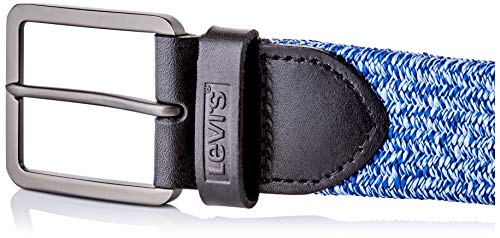 Levi's Woven Stretch Belt Cintura, Blu Navy, 100