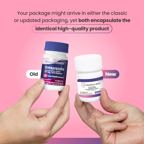 Image of Omeprazole 20mg Tablets Bulk 126 Ct - Heartburn Medicine - Acid Reducer