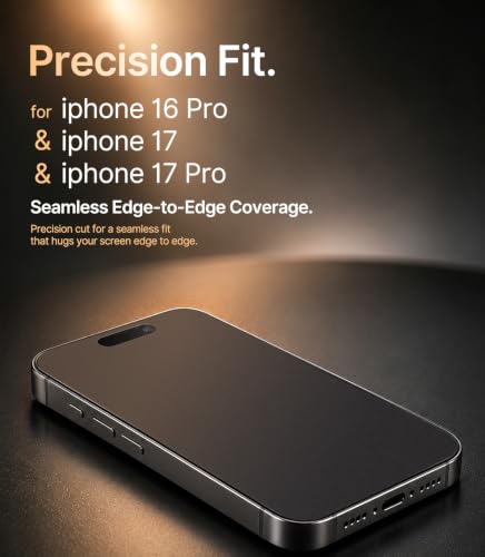 Image of EZ-GLAZ-3-Pack Matte Screen Protector for iPhone 16 Pro /17 /17 Pro