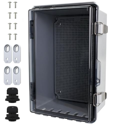 MAKERELE Waterproof Junction Box with Clear Cover,IP67 Waterproof