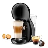 De'Longhi Nescafé Dolce Gusto Piccolo XS EDG210.AB, Cafetera de Cápsulas con Diseño Compacto, Apagado Automático, Bebidas Frías y Calientes, 15 Bares de Presión, Negro