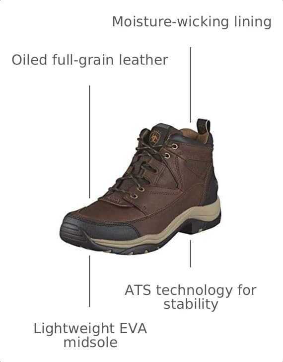Image of Ariat Terrain Hiking Boot- Men's Leather Outdoor Hiking Boots