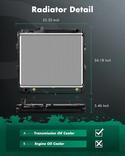 Image of SCITOO Engine Coolant Radiator Assembly for Toyota