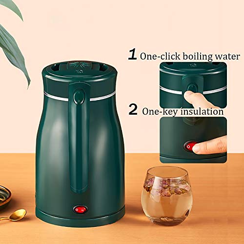 Hervidor eléctrico 1.5L acero inoxidable blanco miniatura 3