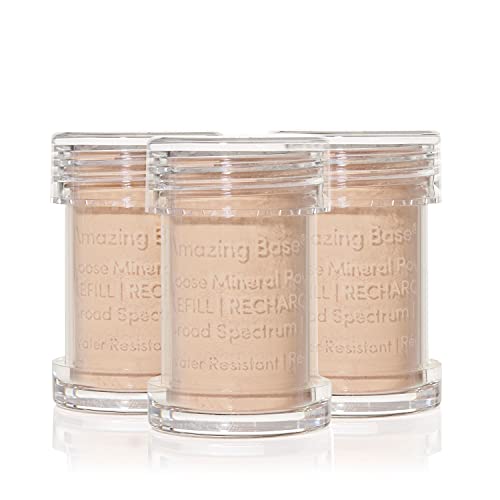 Amazing Base Jane Iredale Poudre Anti Rougeurs et Teint Terne Amber SPF 20