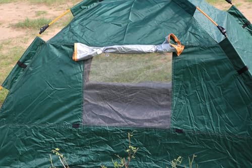 Image of Outdoor Captain Tent Water-Resistant Portable Instant Camping Tent for 1-2 Person Tent (Green)