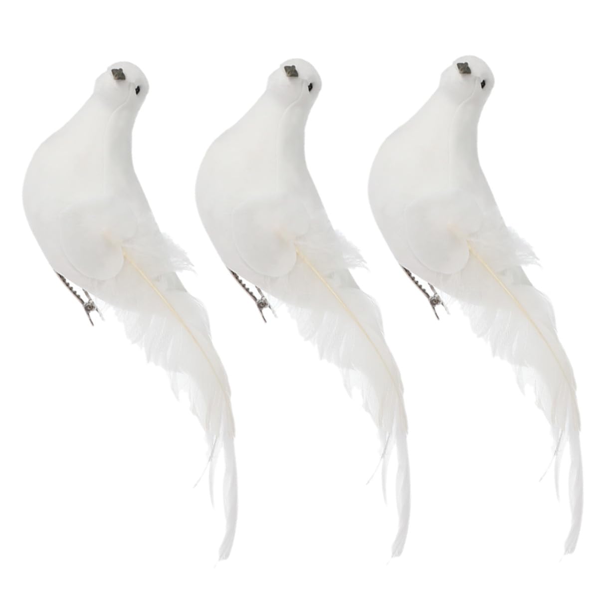 Oiseau réaliste avec pince lot de pigeons artificiels légers et résistants