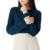 [ハッピーマリリン] リブ ニット ゆるピタ 大きいサイズ レディース トップス セーター 細魅せ ニット 長袖 無地 ボーダー Tシャツ感覚で使える 大人カジュアル 【860797】 4L/ダークグリーン