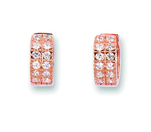 System kolczyki kreolskie Dita Kristall Biżuteria Damska, (dł. x wys.) 14 x 6 mm e Różowe złoto, colore: różowy (Rosegold), cod. HC1444-03-ro