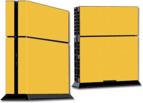 MightySkins Skin compatible con la consola Sony PS4 - Caléndula sólida Funda protectora de vinilo duradera y única Fácil de aplicar, quitar y