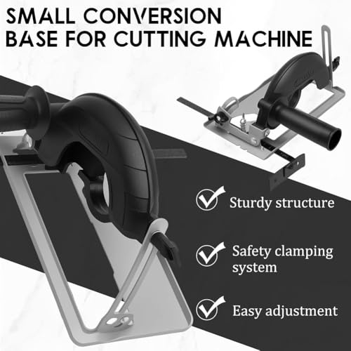 Support de découpe d'angle pour meuleuse 100mm 125mm et guide orientable - 5
