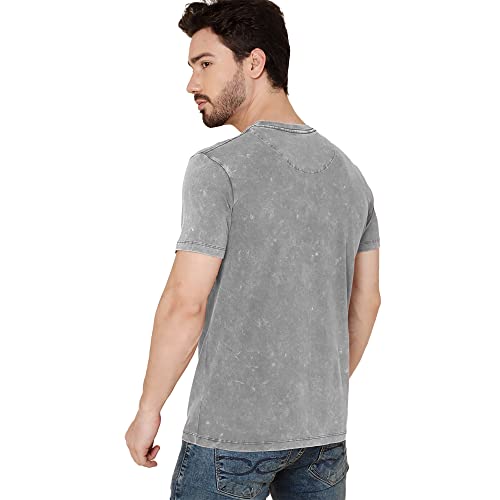 Image of Free Authority Game of Thrones Printed Regular Fit Grey Cotton Men's T-Shirt