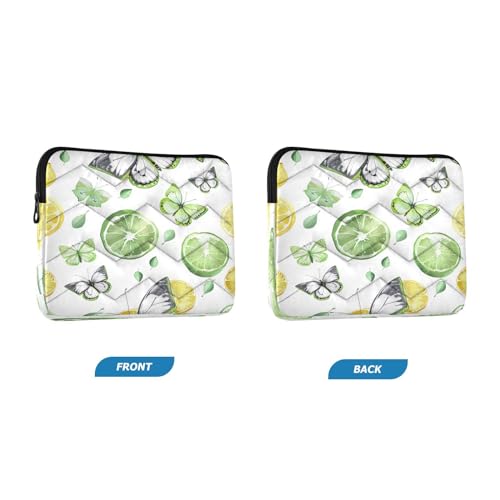 Funda para portátil 13-14 pulgadas impermeable con diseño de mariposas limón miniatura 2