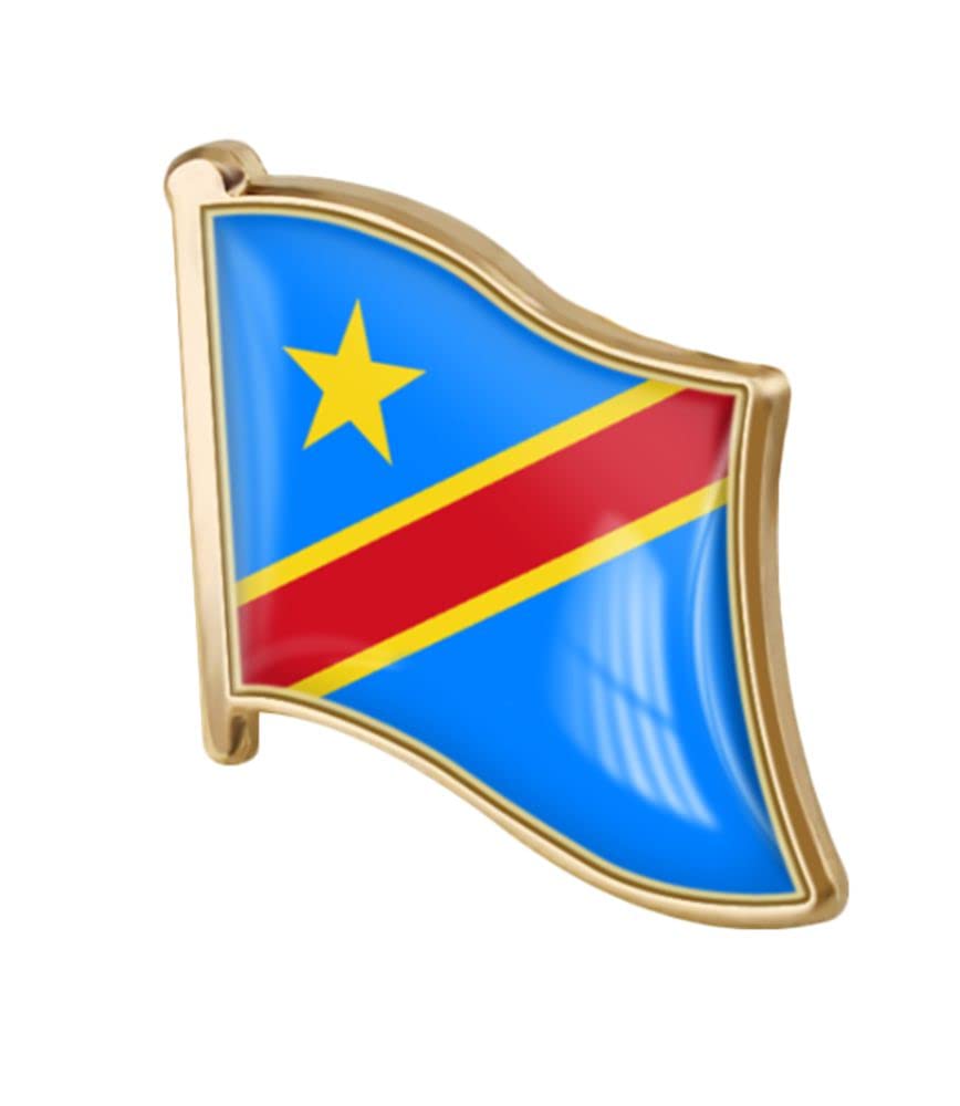 vmcoatdu Country Flag Pin Badge International Travel Brooch Metal Alloy Souvenir Pin for Hat Clothes Backpack