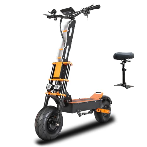 Foldable 60V 8000W Electric Scooter with Seat & LCD