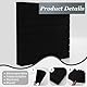120x90cm Große Filz Pinnwand Selbstklebend, Filzboard Memotafeln Memo Boards mit 60 Pinnnadeln Bulletin Board Wanddekoration für Büro Küche, Fotos Memos,schwarze
