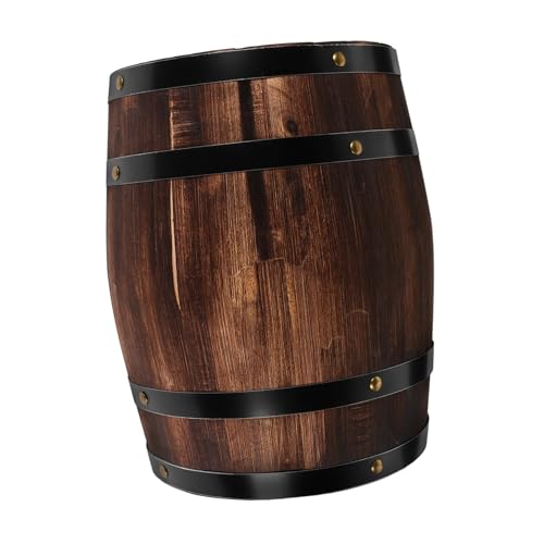 Levemolo Handcrafted Wooden Wine Barrel Centerpiece for Decor Whiskey Pub Bar Mini Barrels for Home