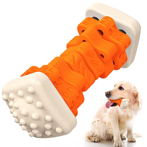 Tough-Dog-Toys-for-Aggressive-ChewersDog-Puzzle-Toys-Indestructible-Dog-Toys-Interactive-Dog-Chew-Toys-with-Beef-Flavor-Rubber-Dog-Enrichment-Toys-for-SmallMediumLarge-Dogs - Cucciolini Doodles   Tough-Dog-Toys-for-Aggressive-ChewersDog-Puzzle-Toys-Indestructible-Dog-Toys-Interactive-Dog-Chew-Toys-with-Beef-Flavor-Rubber-Dog-Enrichment-Toys-for-SmallMediumLarge-Dogs