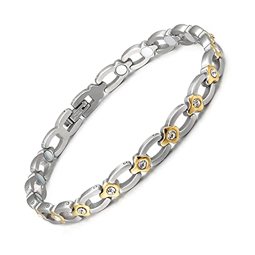 Pulsera magnética ajustable de acero inoxidable Cover