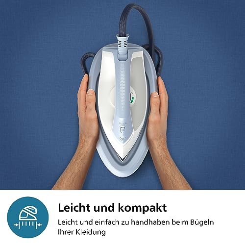 Philips Dampfbügelstation 3000 Series, 2400 W, 120 g/min Dauerdampf, 350 g Dampfstoß, schnell und leistungsstark, vertikaler Dampf, Keramiksohle, Deep Azur (PSG3000/20) – Bild 6
