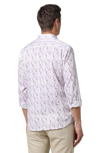Image of Van Heusen Casual Printed Shirt for Men| Premium Cotton| Full Sleeves| Slim Fit |Breathable Fabric