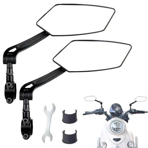 Espejo retrovisor para bicicleta de manillar con lente orientable 360 grados