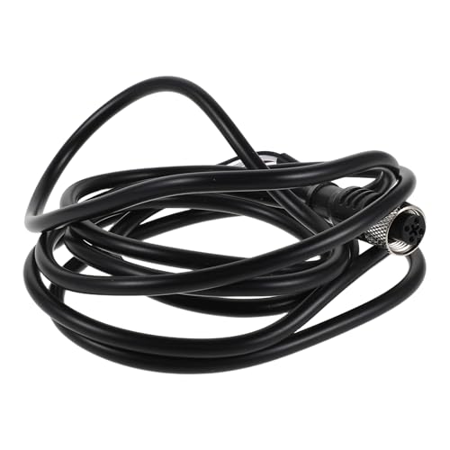 RUNROTOO Device Network Electrical Cable, 4 Pin 2m/6.7ft Aviation Socket Fieldbus Module Cable, Waterproof Straight Connector for Industrial Equipment and Automation