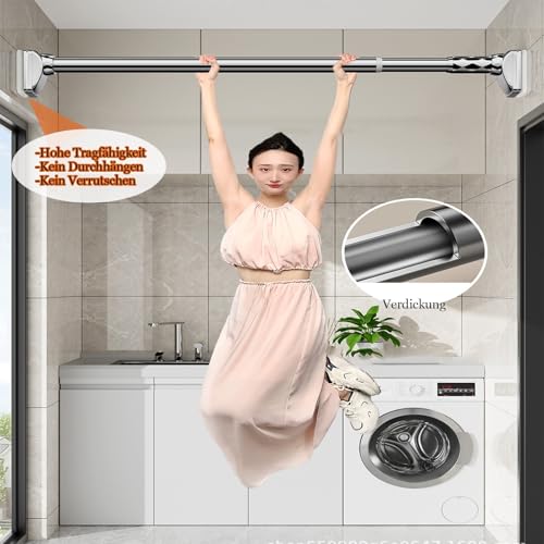 Barre de douche et séparation de pièce extensible 4m blanche pour studio moderne