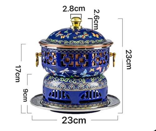 Olla China Cloisonné de Cobre para Una Persona 23x23x23 cm miniatura 2