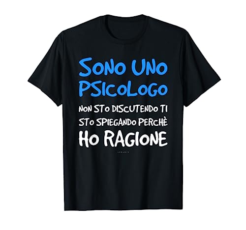 Maglietta Psicologo Regalo Laurea Psicologia Uomo
