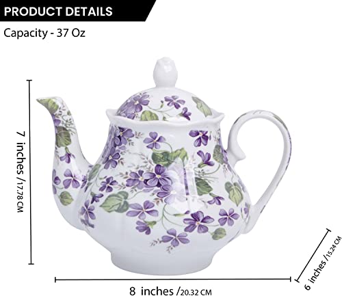 Palais Essentials European Style Ceramic Teapot Coffee Pot Water Pot Porcelain Vintage Gift Tea Pot thumb #1