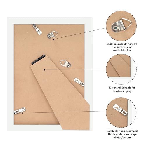 Image of LaVie Home 4x6 Picture Frames Set of 12,Frame for 4x6 Pictures,Photo Frames for Wall Mounting or Table Top Display,White