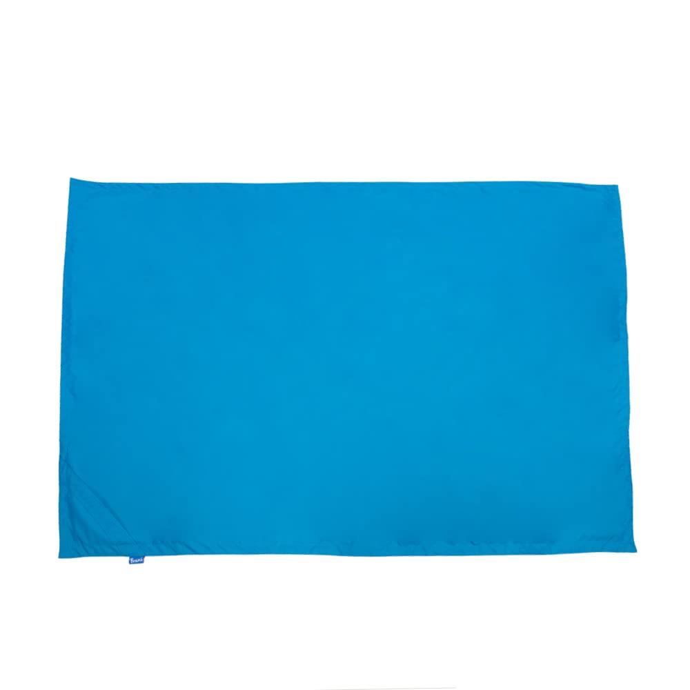 Bruni Sitzsack-Wechselhülle (blau) inklusive Innenhülle - Sitzsack-Bezug für alle rechteckigen 180 x 140 cm XXL-Sitzsäcke, Indoor- und Outdoor-Sitzsack-Hülle ohne Füllung