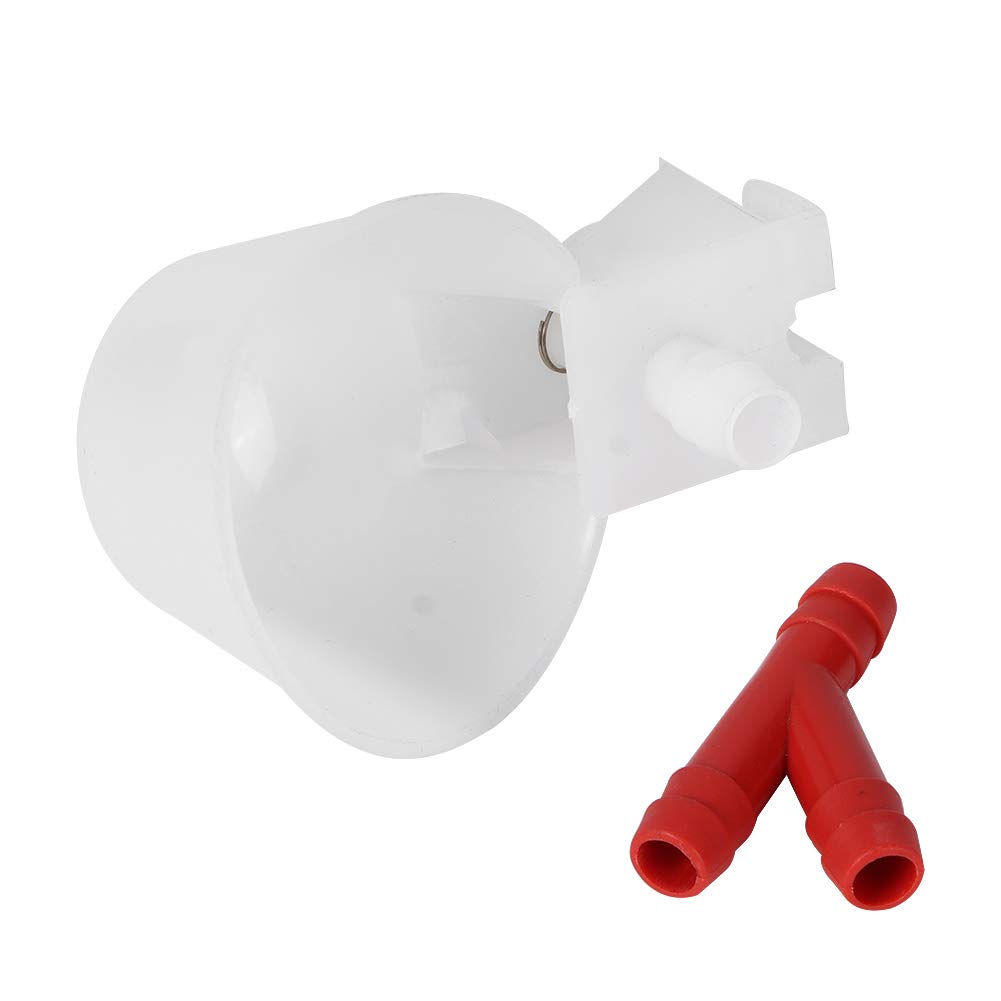 Bird Feeder, 12 PCS Water Cup Bird Automatic Drinking Hanging Cups Poultry Drinking Bowls Cage Birds Feeding Equipments for Cage