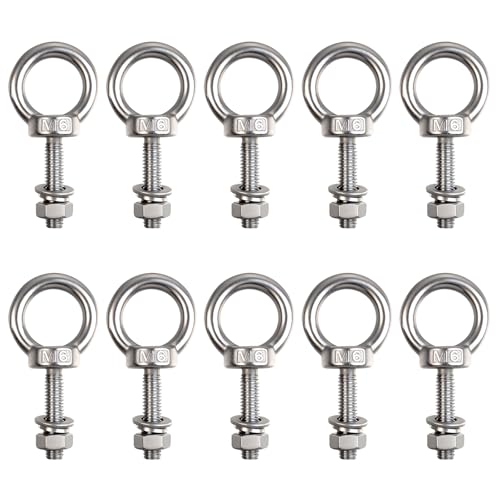 Boulon à œil M6 en inox pour réparer une balançoire sans rouille