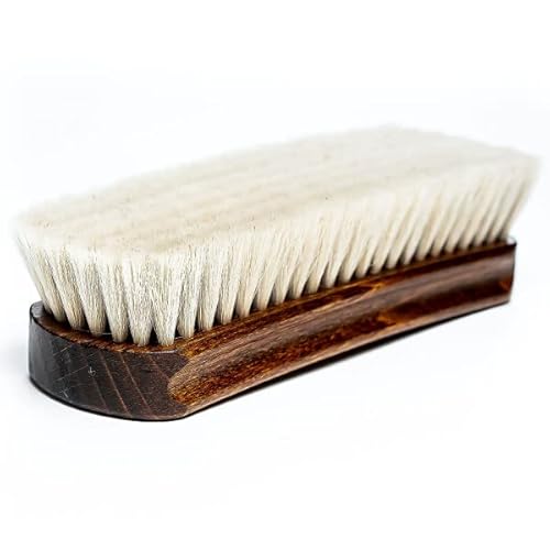 Collonil Goat Hair Leather Shine Brush 6" For High Gloss Shine On Leather Shoes Handbags Clothes #TOP1