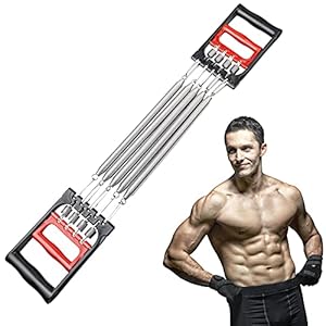 DBREAKS Chest Expander Verstelbaar, fitness expander, borstexpander voor mannen en vrouwen, met 5 voorjaars-spiertrainer…