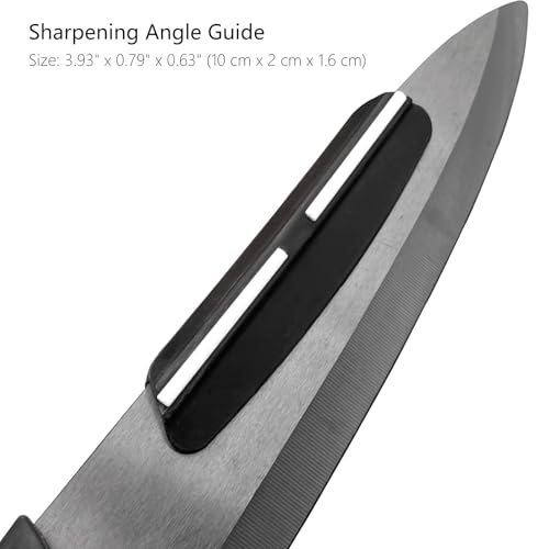 Diamond Sharpening Stone Set & Knife Sharpener, 240/400/1000/3000 Grit Coarse/Medium/Extra Fine 2 Sizes Whetstone Tool with Non-Slip Base - image 5