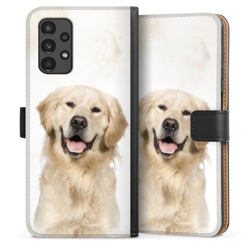 Etui Samsung Galaxy A13 4G DeinDesign avec motif Chien ultra resistant et clapet magnetique