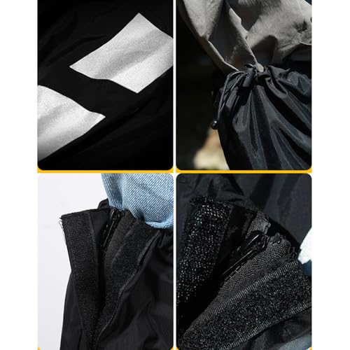 Polainas de montaña reflectantes y ajustables con protección impermeable premium para botas 6